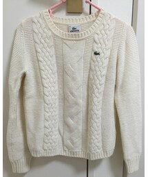 LACOSTE | LACOSTEのケーブルニット(ニット/セーター)
