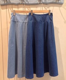 Kastane | ロングサーキュラースカート(デニムスカート)