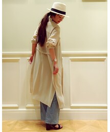 MADEMOISELLE ROPE' | Back style(シャツワンピース)