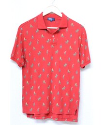 RALPH LAUREN 総柄 ポニー プリント ポロシャツ BOYS SIZE (USED&VINTAGE) ￥2,800(TAX IN)(ポロシャツ)