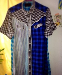 authentic products | チェックシャツワンピ(ワンピース)