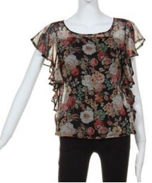 MURUA | レイヤードスリーブ花柄シフォンTOPS(その他トップス)