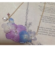 連なりあじさいネックレス(ネックレス)