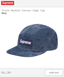 Supreme  | Stone Washed Canvas Camp Cap(キャップ)