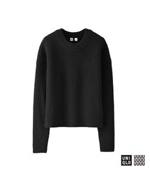 UNIQLO | UNIQLO U ラムクロップドクルーネックセーター(ニット/セーター)