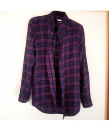 UNIQLO | チェックシャツ 長袖 メンズのＳサイズ(シャツ/ブラウス)