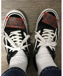 DIYスクラッチロゴリメイクVANS | スニーカー