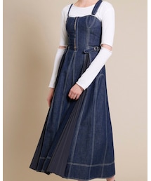 CASA FLINE | 【CASA FLINE(カーサフライン)】 フロントホックデニムロングワンピース 1191305085(ワンピース)