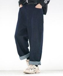 anown | ワイドテーパードデニムパンツ【ファッションインフルエンサー とっしー×anown 限定コラボ】(デニムパンツ)