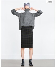 ZARA | チェックスカート(スカート)