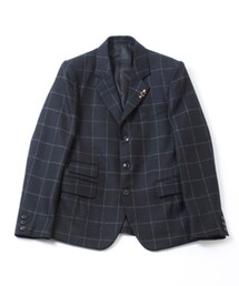 Name. | Name. WINDOWPANE WOOL JACKET(テーラードジャケット)