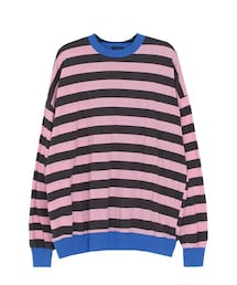 OLDMICKEY  | ネック配色ディテールボーダー柄Tシャツ(Tシャツ/カットソー)
