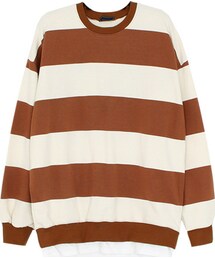 OLDMICKEY  | ワイドボーダースウェットプルオーバー(スウェット)