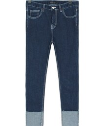 OLDMICKEY  | ロールアップストレートフィットデニムパンツ(デニムパンツ)