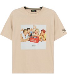 OLDMICKEY  | ユニークイラストプリントポイントTシャツ(Tシャツ/カットソー)