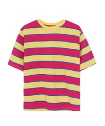 OLDMICKEY  | カラフルボーダー柄Tシャツ(Tシャツ/カットソー)