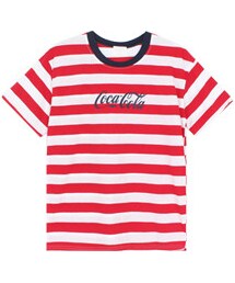 OLDMICKEY  | ロゴプリントボーダー柄Tシャツ(Tシャツ/カットソー)