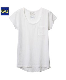 GU | ウォッシュドクルーネックT(Tシャツ/カットソー)