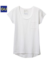 GU | ウォッシュドクルーネックT(Tシャツ/カットソー)