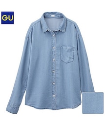GU | テンセルデニムシャツ(シャツ/ブラウス)