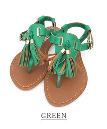 no brand | タッセルフリンジトングサンダル(サンダル)