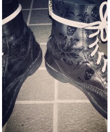 Dr. Martens | ドクターマーチンのスカルです。 ドクロの柄が書いてあります(ブーツ)
