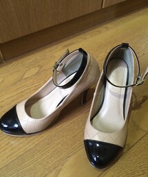 no brand | バイカラーストラップパンプス(パンプス)