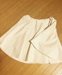 no brand | フェイクレザーフレアースカート(スカート)