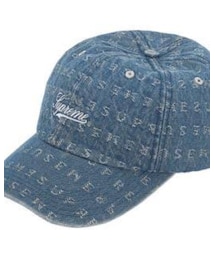 Supreme | Jacquard Logos Denim 6-Panel Blue(キャップ)