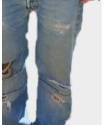 gilet | デニムパンツ