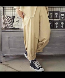 BLACK BY MOUSSY | タック ワイドパンツ(チノパンツ)