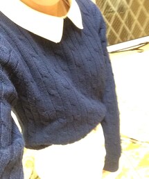 INGNI | 襟付きニット(紺)(ニット/セーター)