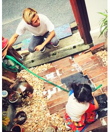 水遊び | 水の流れに好奇心を持つw(その他)