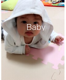 フードかぶってみました♡ | 授乳ケープ/授乳クッション