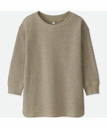 UNIQLO | ワッフルクルーネックT（7分袖）(Tシャツ/カットソー)