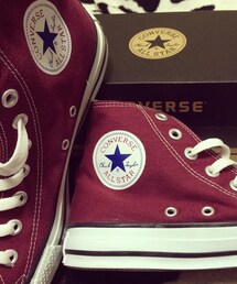 CONVERSE | ワインレッドのコンバーススニーカー
落ち着いた色でこれからの時期にぴったり！

コンバースは大好きでスニーカーはコンバースだらけです…(つω-｀)
made in usaの初期コンバースを持っているのはちょっとした自慢w(スニーカー)