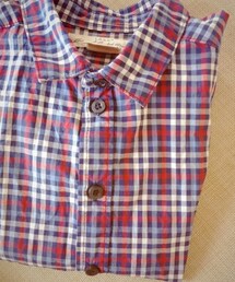 H&M | 赤青チェックシャツ(シャツ/ブラウス)