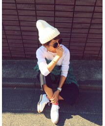 polcadot | 日本製でかぶりやすい💜(ニットキャップ/ビーニー)