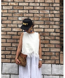 BLUE BLUE | 弟のcapを借りました💕(キャップ)