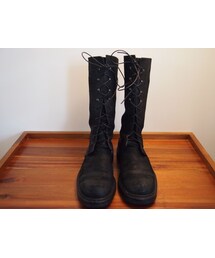 CoSTUME NATIONAL | Black Leather Combat Boots(ブーツ)
