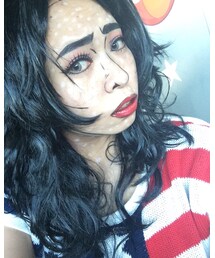 アメコミメイク | ヅラ→39マート、服→Forever21、フェイスクレヨン・アイライナー→100均(その他)