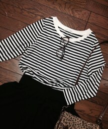 ZARA | ボーダーカットソー(Tシャツ/カットソー)