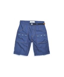 oqLiq |  Inner eye hunting shorts 甜甜圈扣狩獵牛仔短褲 ( 原色 )(デニムパンツ)