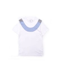 oqLiq | Plover circle shirt 千鳥格西裝布雪柄拼接 T-shirt(Tシャツ/カットソー)