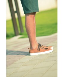 oqLiq | Island cross sneaker  /真皮休閒鞋/(スニーカー)