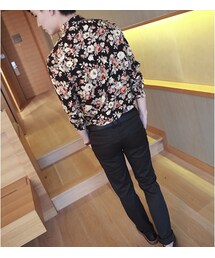 扶桑花麻質襯衫(シャツ/ブラウス)