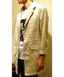 卡其抽繩風衣(トレンチコート)