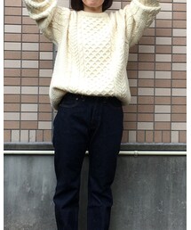 L.L.Bean | vintage aran sweater made  in ireland(ニット/セーター)