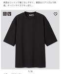 UNIQLO | エアリズムコットンオーバーサイズTシャツ(5分袖) XL(T恤)
