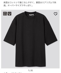 UNIQLO | エアリズムコットンオーバーサイズTシャツ(5分袖) XL(Tシャツ/カットソー)